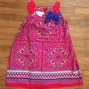 Bonnie Jean Red and Blue Summer Dress- 4T